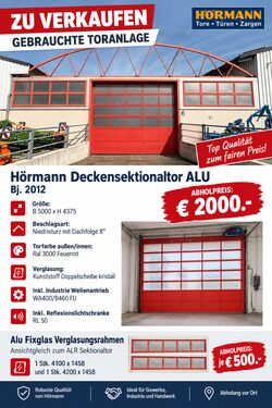 Sonstige Hörmann Deckensektionaltor ALU