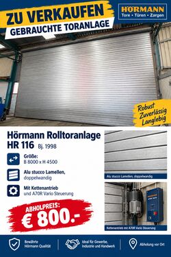 Sonstige Hörmann Rolltoranlage HR 116