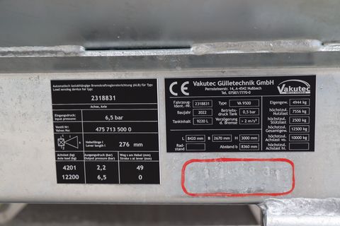 Vakutec VA 9500 P + Schlepps
