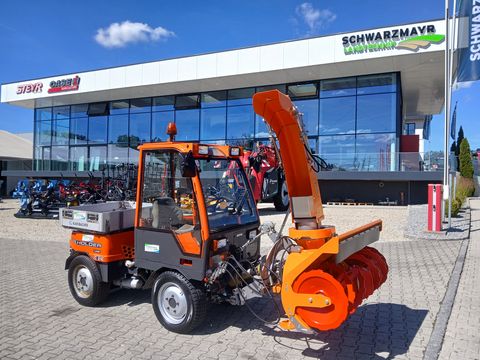 Holder C 240 mit Scheefräse, Schneeschild und Sichelmäh