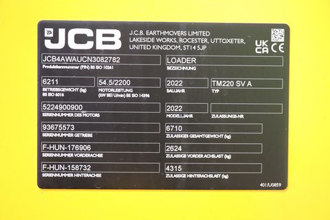 JCB TM 220 Agri Stufe 5