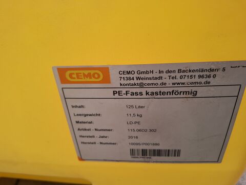 Cemo PE-Fass kastenförmig