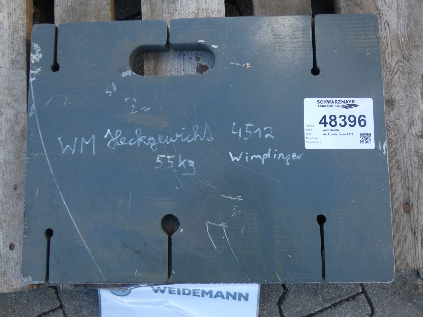 Weidemann Heckgewichte zu 4512 3