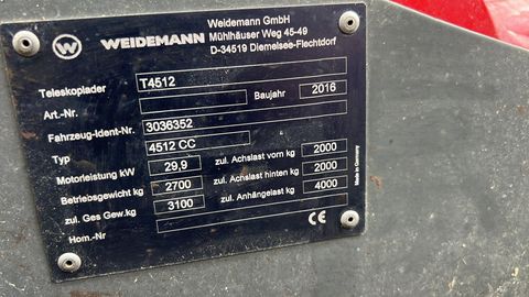 Weidemann T 4512 CC 40