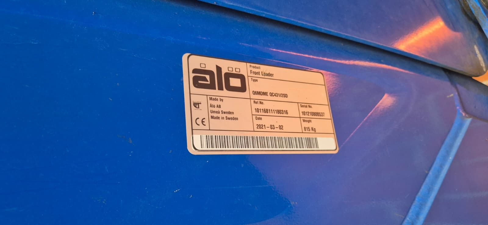 Quicke Q 6 M Schwinge 3