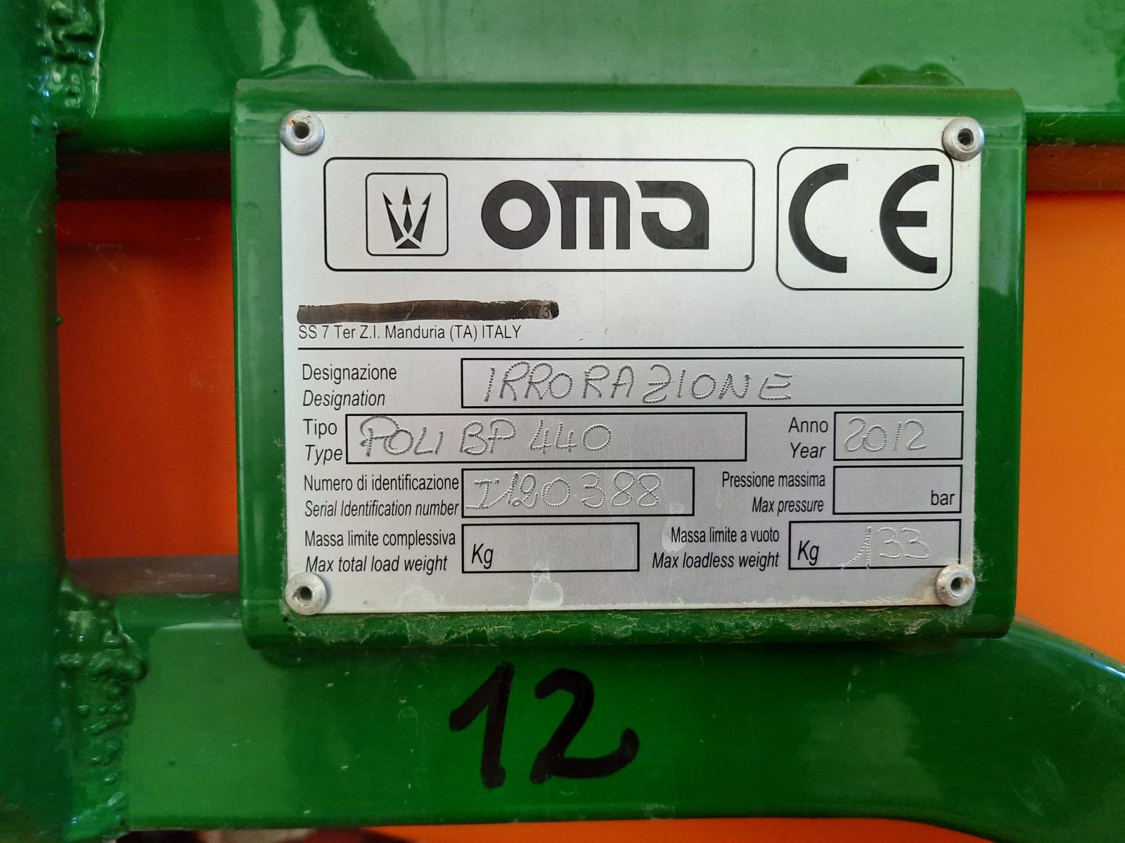 Stattelspritze OMA 440 Liter 2