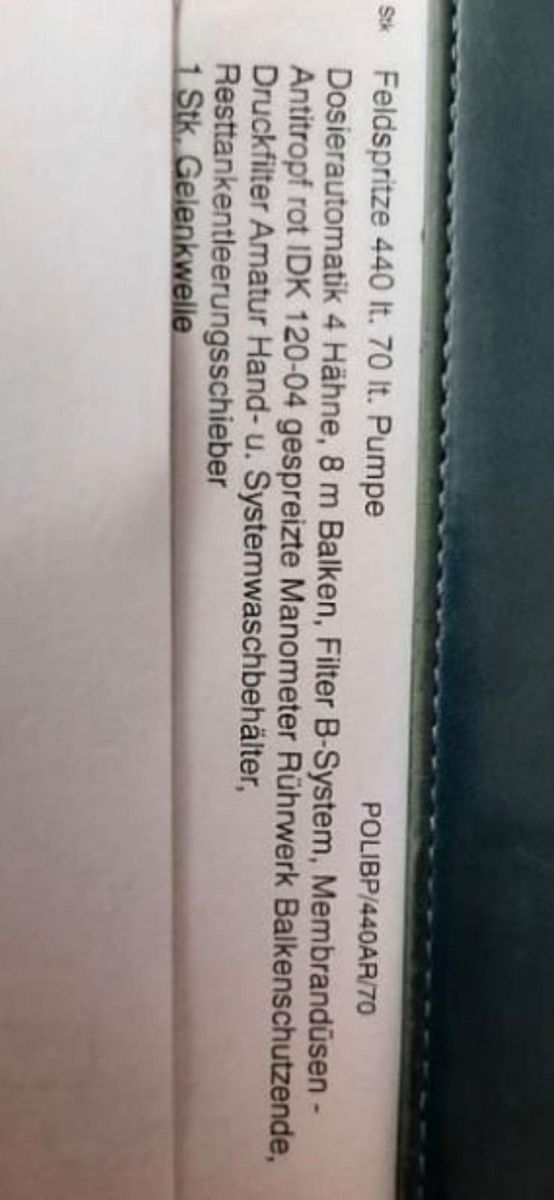 Stattelspritze OMA 440 Liter 3