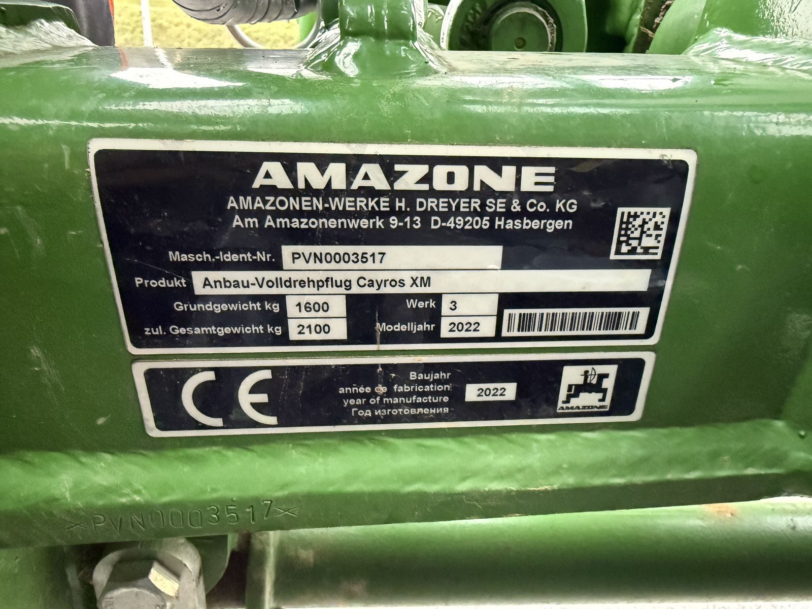Amazone CAYROS XMS 1050 V  3-SCHAR 3