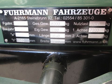Fuhrmann Einachs Kipper FF 8.000