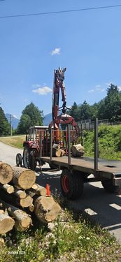 Sonstige Hiab Kran mit Eigenbau Anhänger