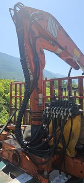 Sonstige Hiab Kran mit Eigenbau Anhänger