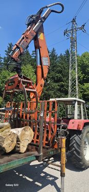 Sonstige Hiab Kran mit Eigenbau Anhänger