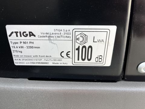 Stiga Park Pro 900AWX Mähdeck + Schneefräse