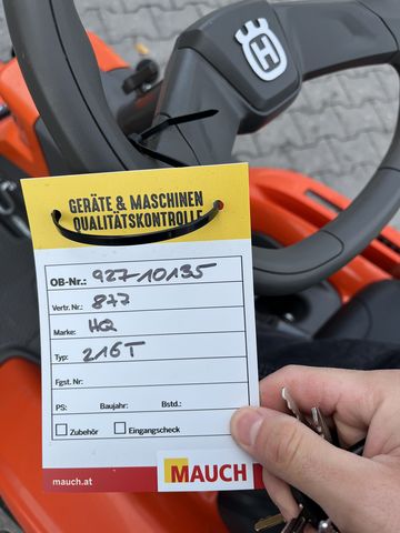 Husqvarna Rider 216T AWD 103cm Mähdeck nur 53h