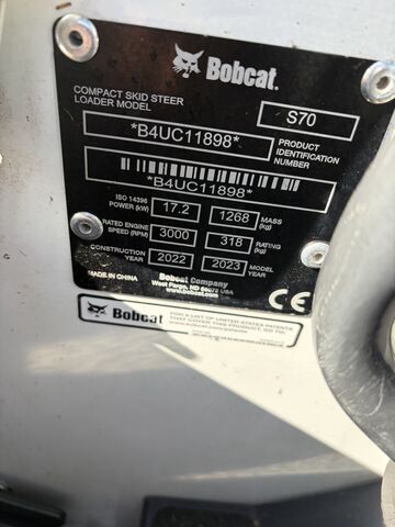 Bobcat S70 mit Kroko nur 100h