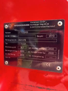 Weidemann 1775 CX SKA