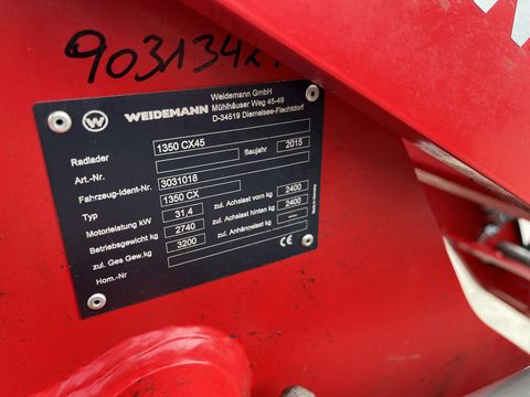 Weidemann 1350CX45 mit Mösl-Weidemann Aufnahme 30Km/h