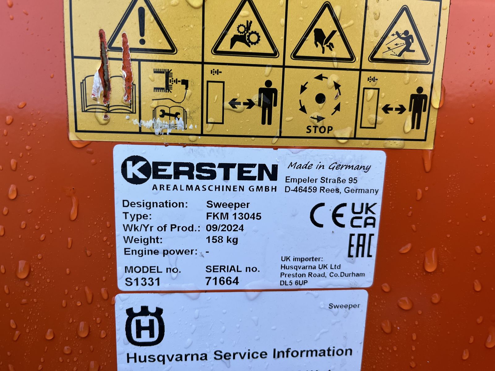 Husqvarna Kehrmaschine für 500er Serie mit Sammelwanne 3