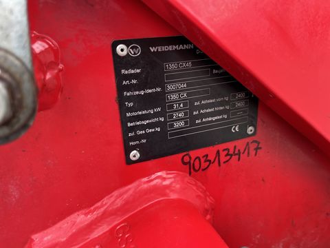 Weidemann 1355CX45 mit Halbkabine 30km/h