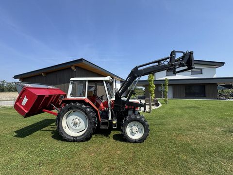 Steyr 8055A  + vollhydr. Frontlader + Rosensteiner 