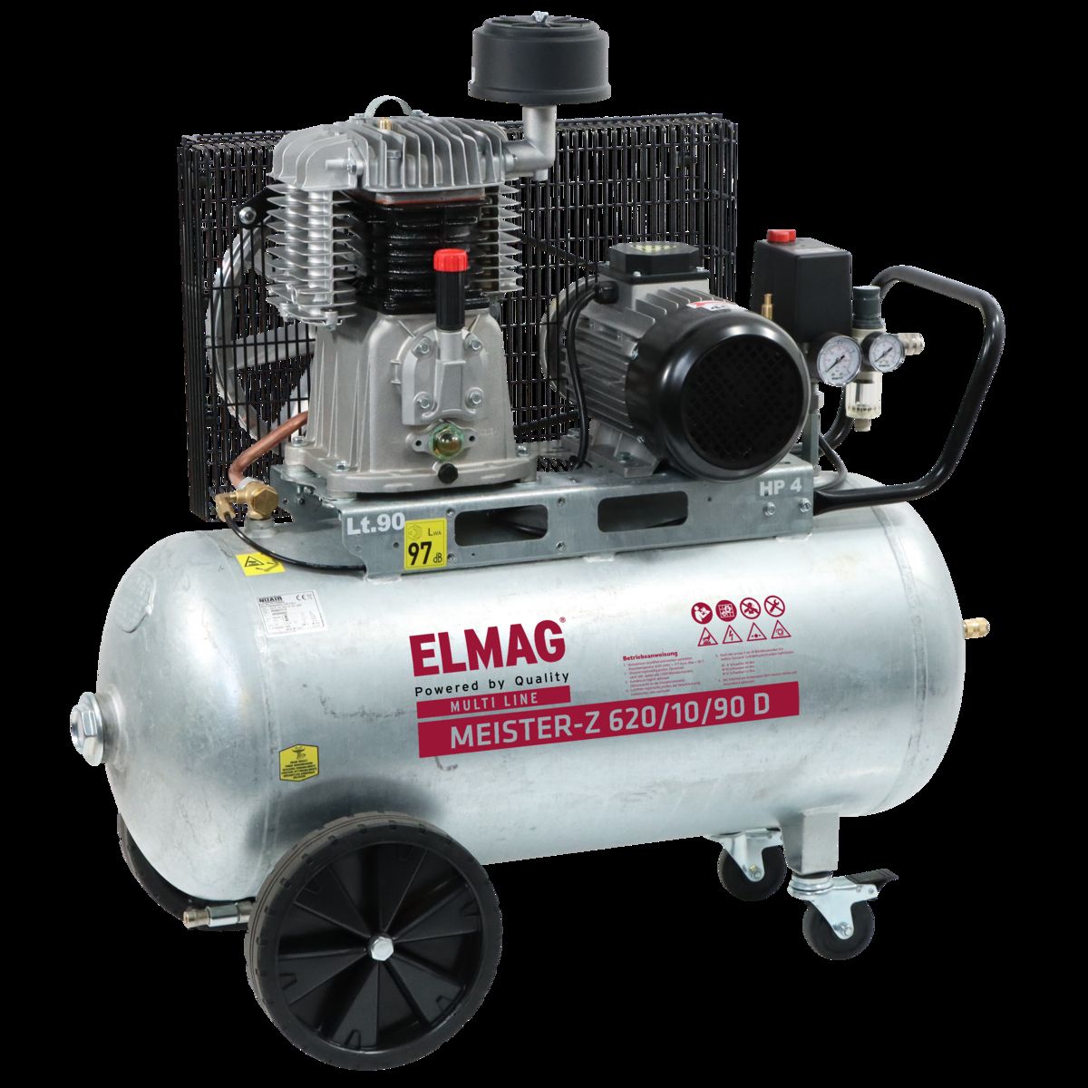 Elmag Kompressor Meister-Z Verzinkt 620/10/90D 1