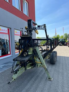 Holzknecht Forstanhänger 9to mit Kran Premaq P63 