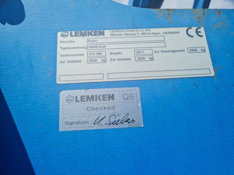 Lemken Rubin  9/600 KUEA
