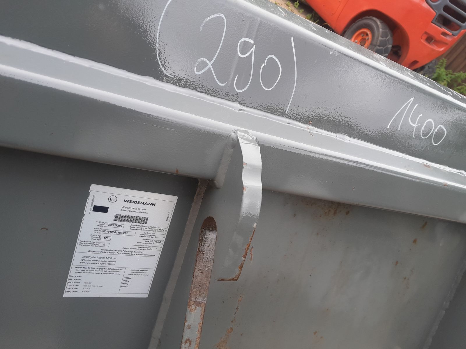 Weidemann Leichtgutschaufel 1,4m 3