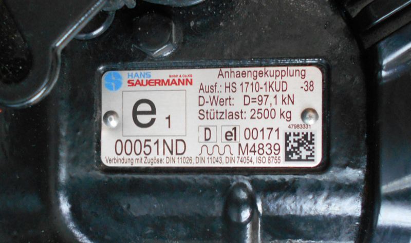 Sauermann Anhängekupplung HS 1710-1KUD 2