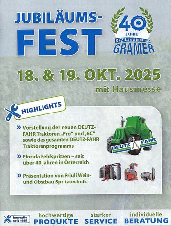 Jubiläumsfest mit Hausmesse