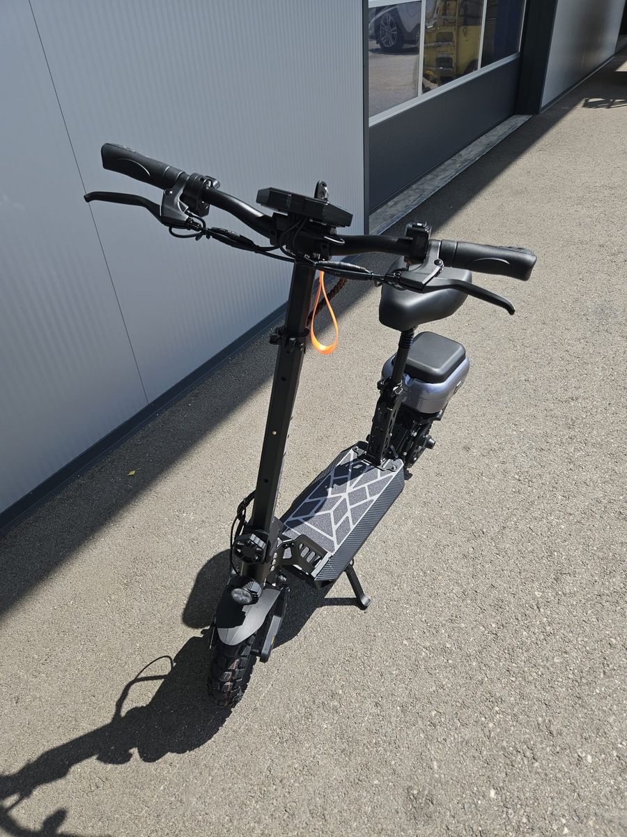 Hecht E-Scooter 5201 (schwarz) mit Sitz 3
