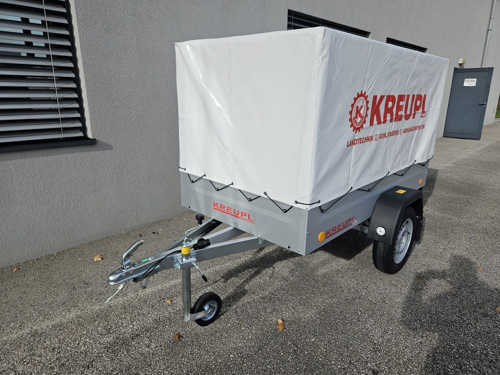 TPV Tieflader TL-EU2 m. Stützrad u. Hochplane KREUPL 2