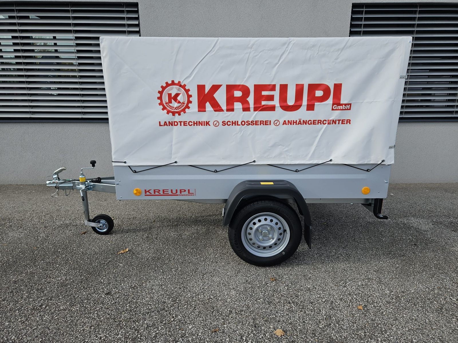 TPV Tieflader TL-EU2 m. Stützrad u. Hochplane KREUPL 3