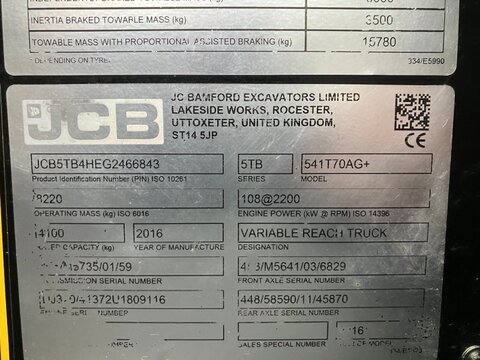 JCB 541-70 Agri Plus
