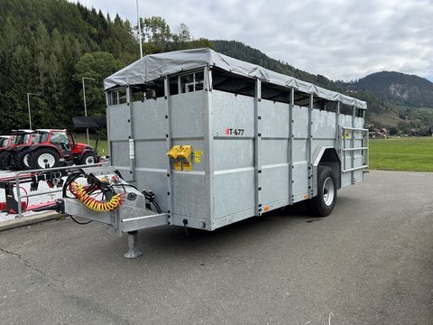 Sonstige Stekro Kurier T-677 Viehanhänger, hydraulisch