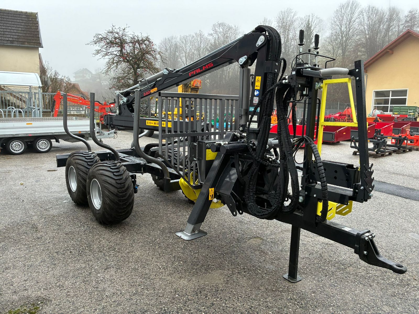 Palms Forstanhänger H6S mit Kran 3.63 3