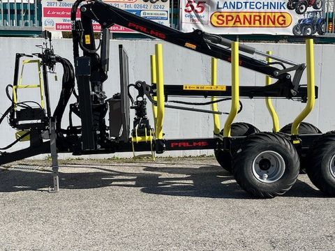 Palms Forstanhänger 8.200 kg Nutzlast + Kran 4.71