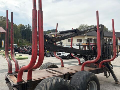 Nokka Forstanhänger 11 to Nutzlast mit Kran - GELEGENH