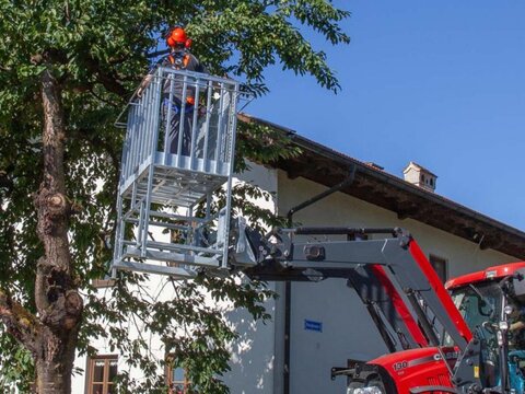 Fliegl Arbeitsbühne HOCH mit Euro-Aufnahme 2