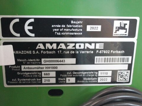 Amazone HH 1800 SmartCut