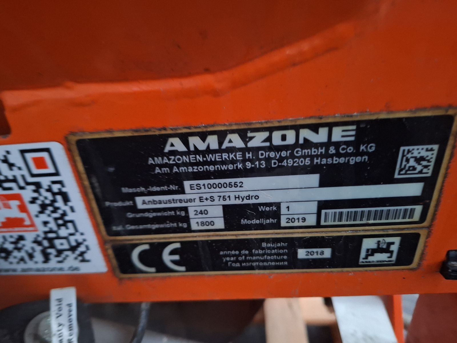 Amazone Amazone E+S 751  2