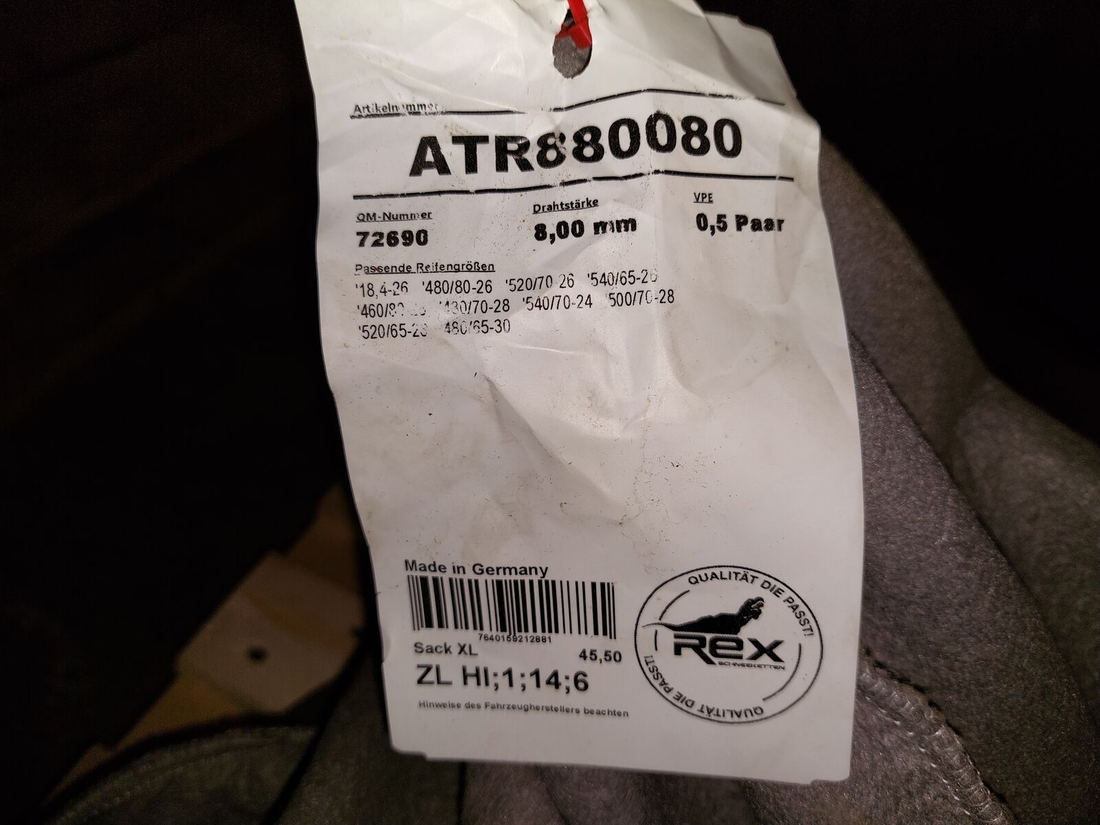 Rex ATR880080 - 8,00mm 2