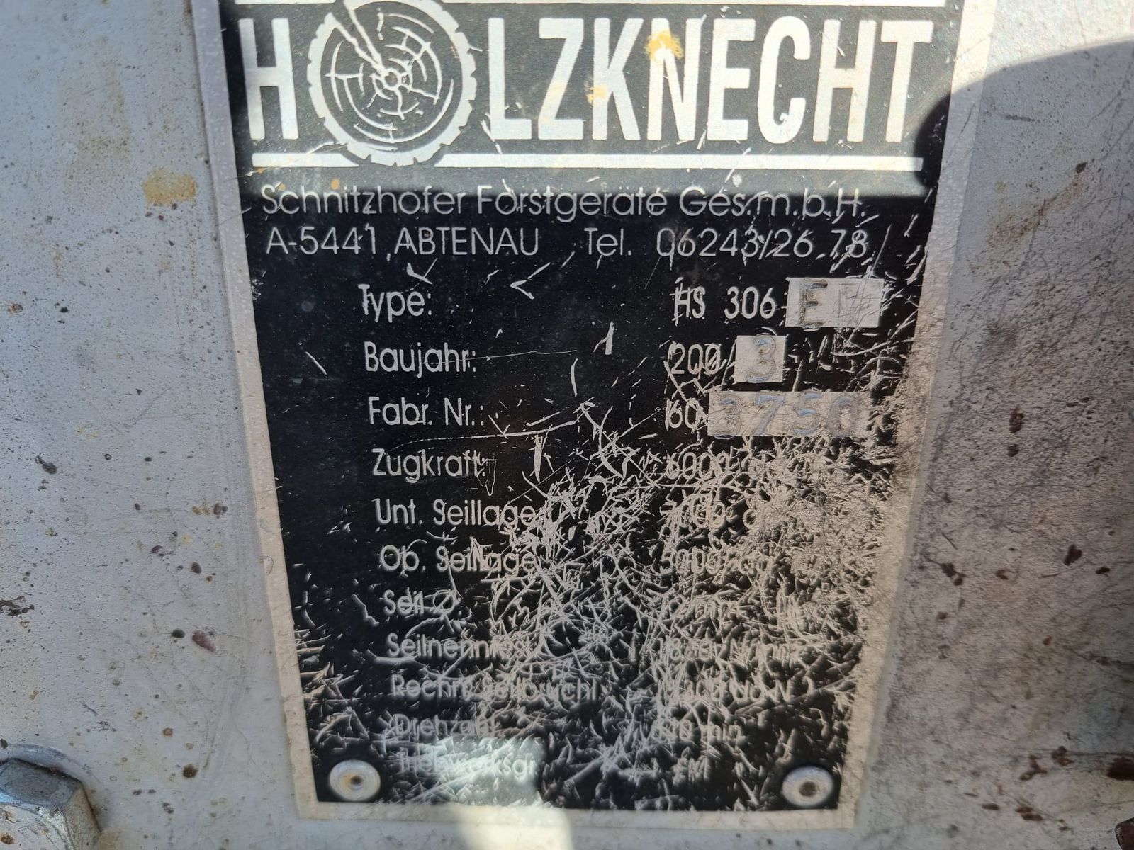 Holzknecht Seilwinde  HS 306 2