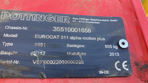 Pöttinger Eurocat 311 Alphamotion Plus