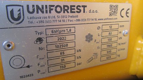 Uniforest 65Hpro Stop