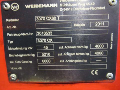 Weidemann 3070 CX60