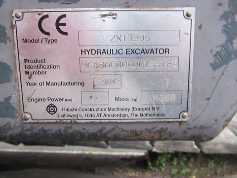 Hitachi ZAXIS 135 US