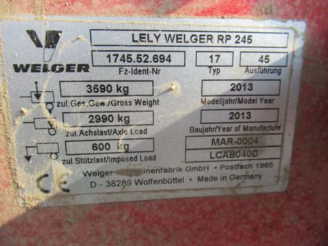 Welger Lely 245 S Profi