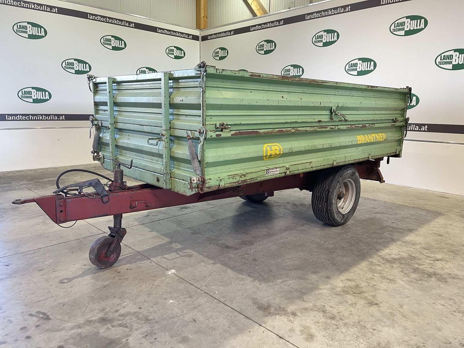 Brantner 1 Achs 3 Seitenkipper 6to Nutzlast 1