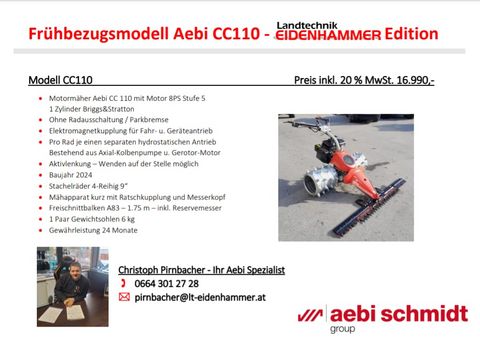 Aebi Motormäher CC 110 !! Frühbezugspreise sichern !!